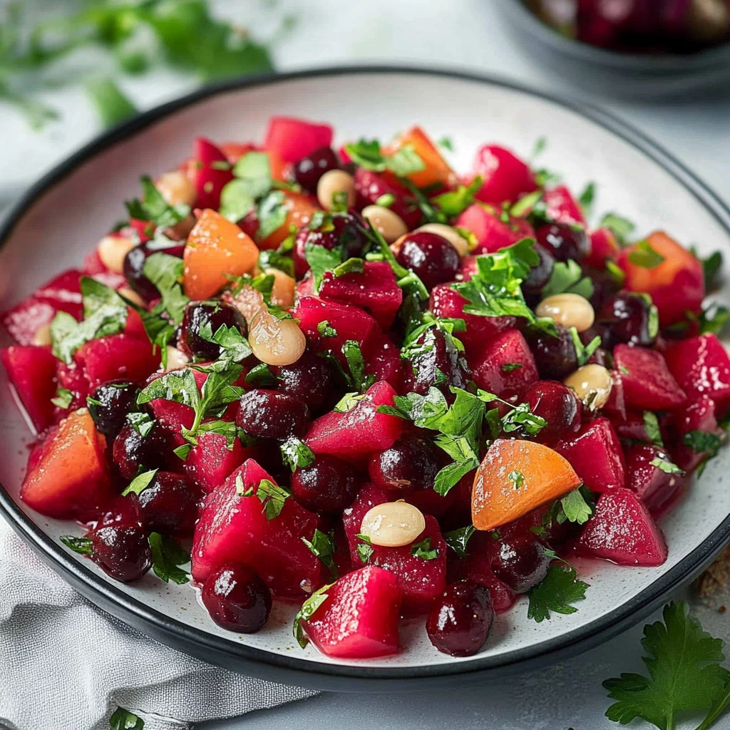Rote-Bete-Kichererbsen-Salat