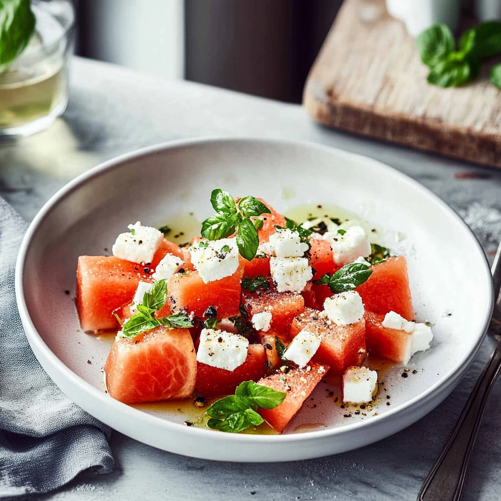 Wassermelonen-Feta-Salat