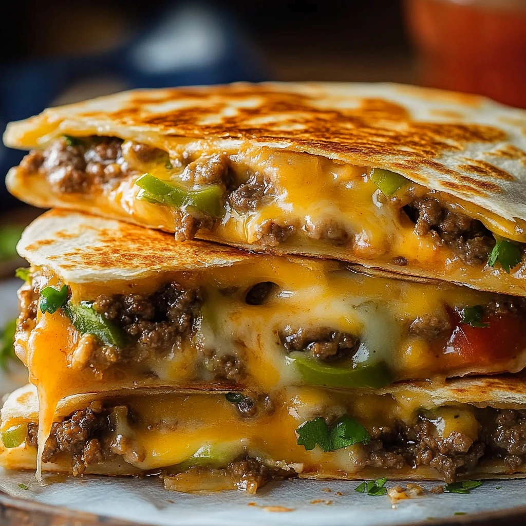 Cheeseburger-Quesadillas