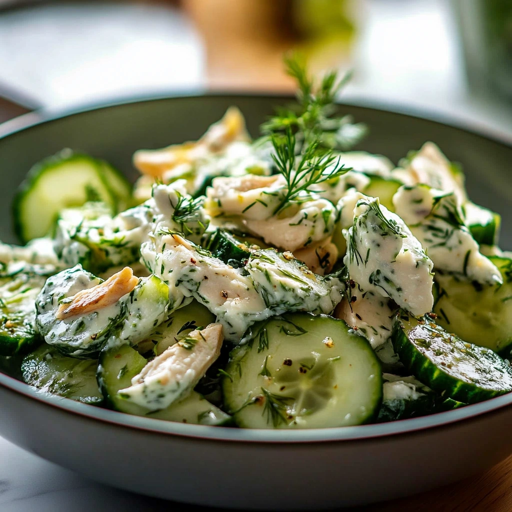 Hähnchensalat mit Tzatziki