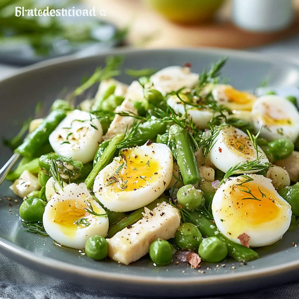 Delicious Spargelsalat mit Ei und Schinken Recipe
