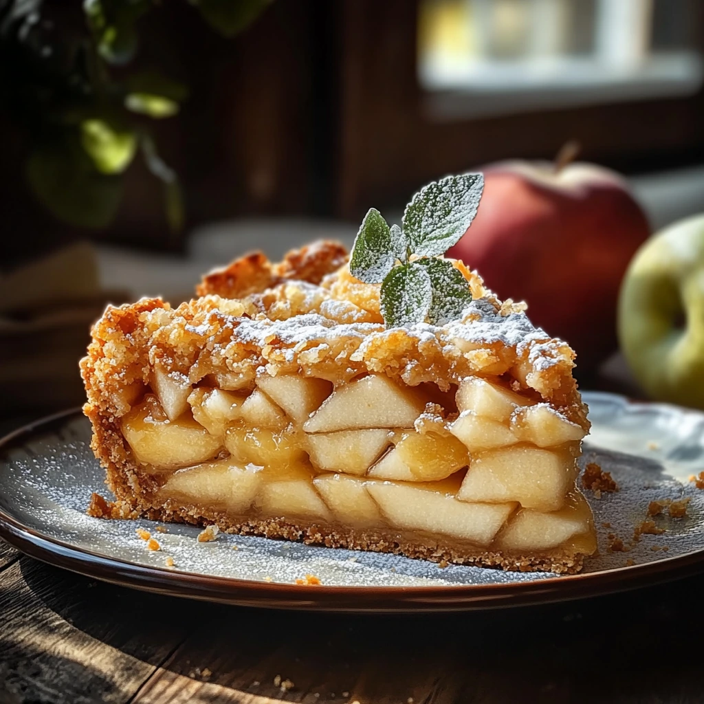 Geschnetzelte Apfelkuchen