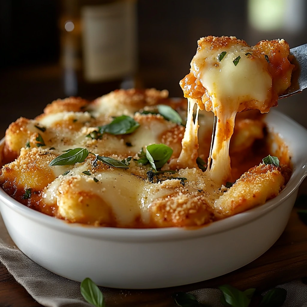 Köstlicher Hähnchenparmesanauflauf von Cleo Coyle