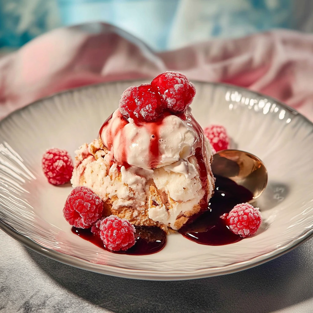 Eiscreme aus der Heißluftfritteuse