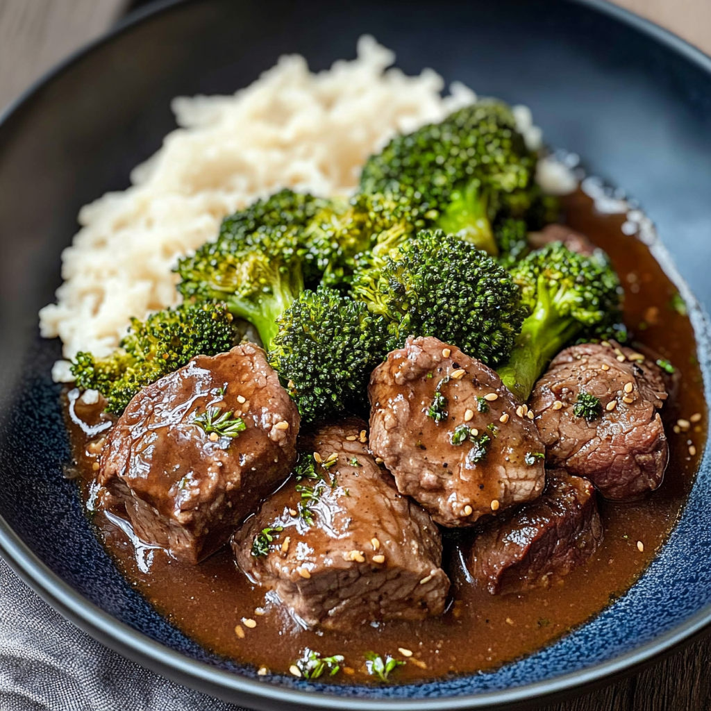 Rindfleisch und Brokkoli aus dem Crock Pot