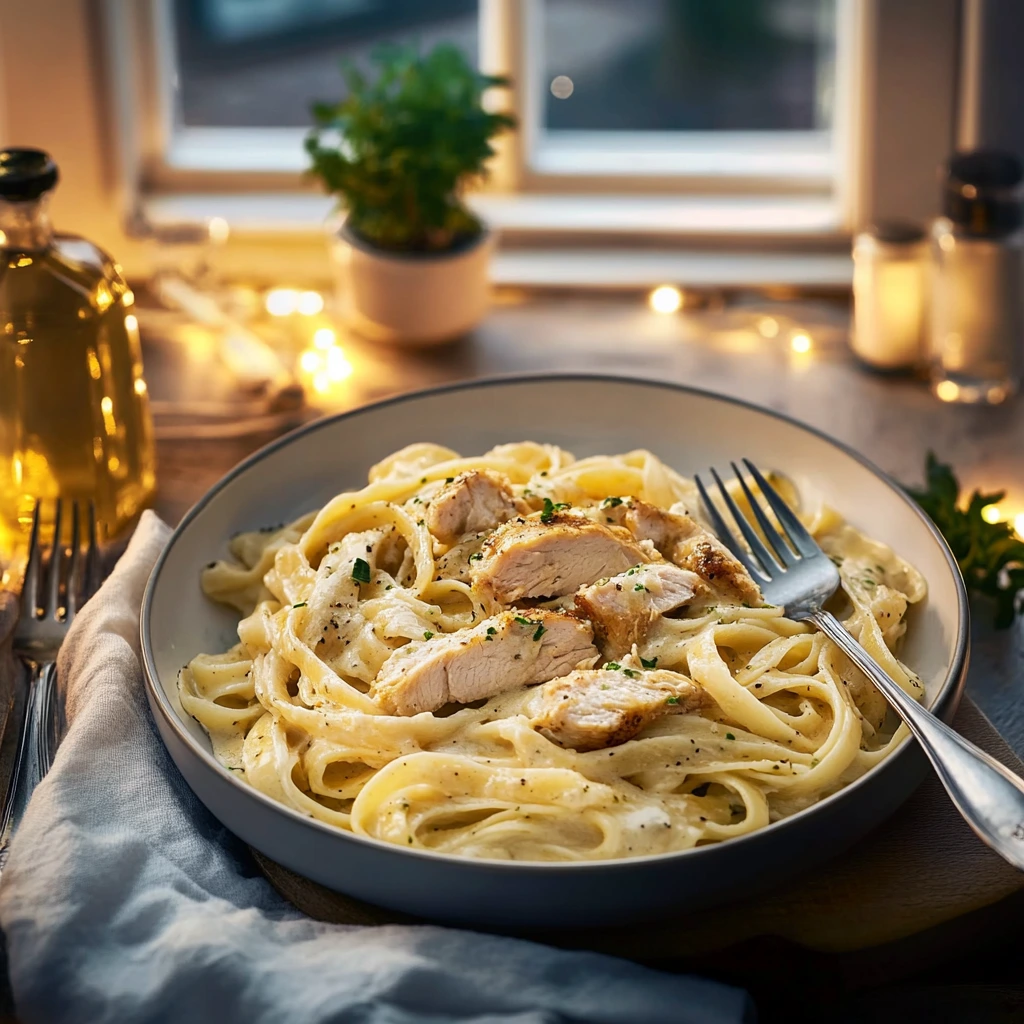 Hähnchen-Fettuccine Alfredo