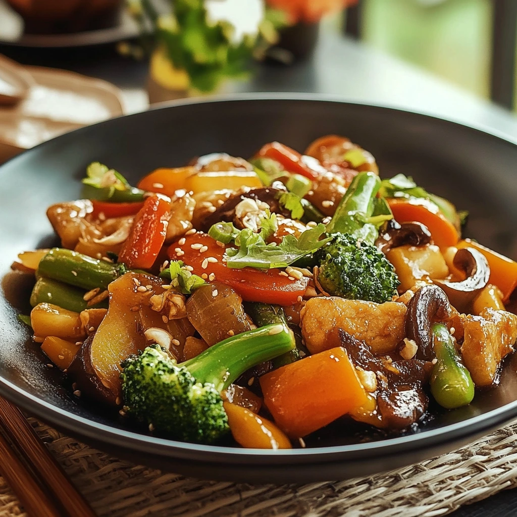 Chinesisches vegetarisches Pfannengericht