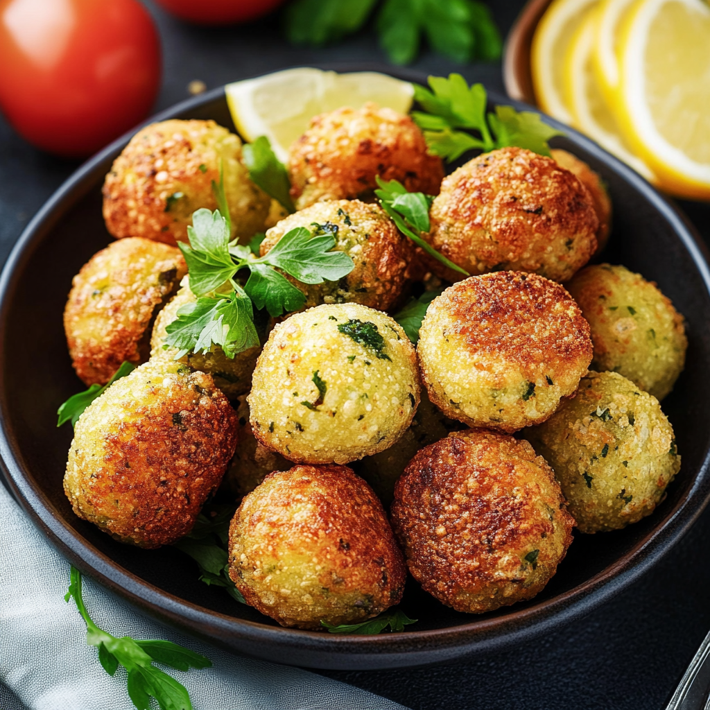 Libanesische frittierte Kichererbsenbällchen