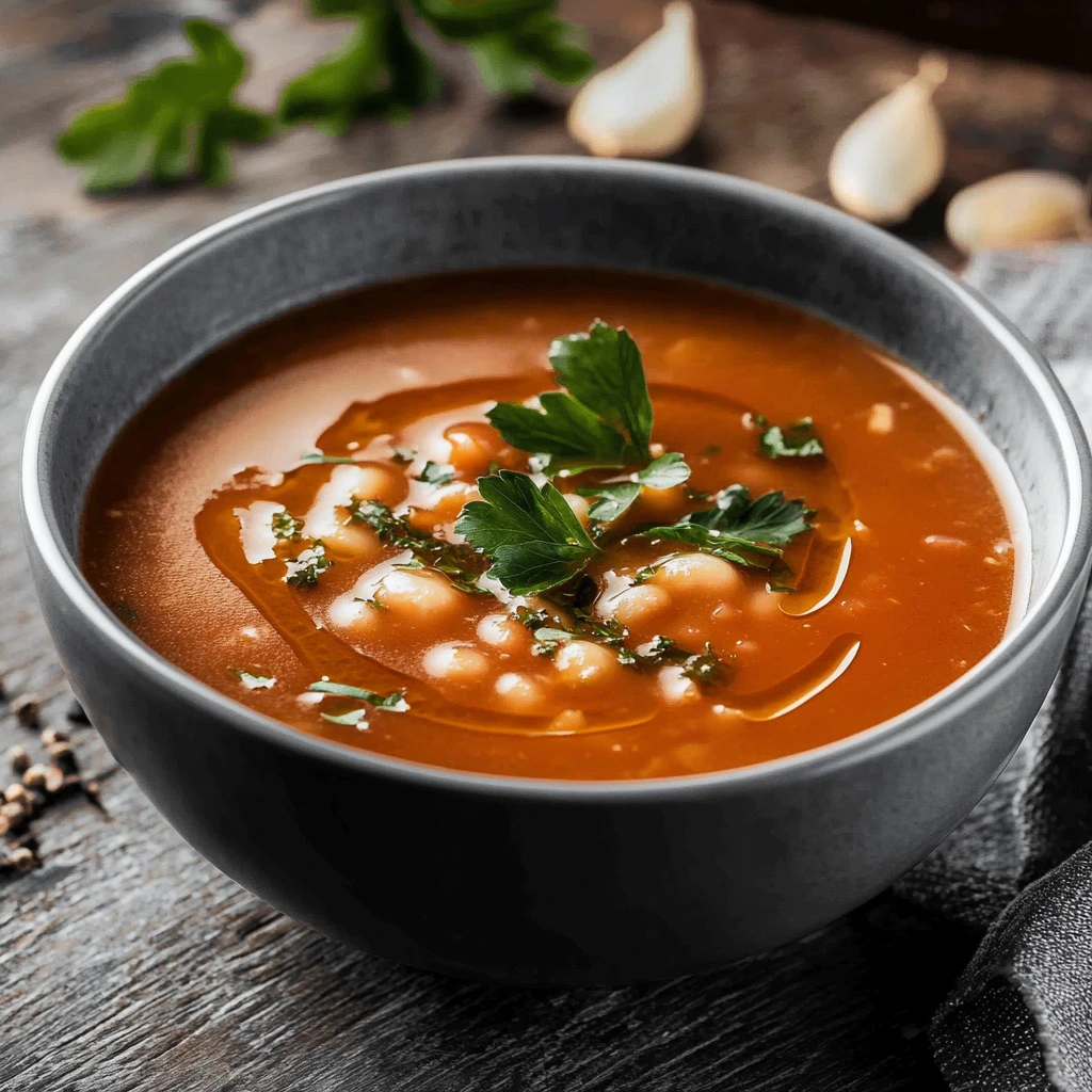 Marokkanische Tomaten-Linsen-Suppe