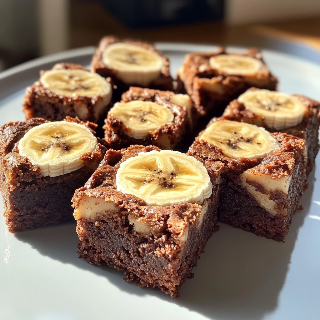 Bananen-Brownie-Häppchen aus dem Mixer