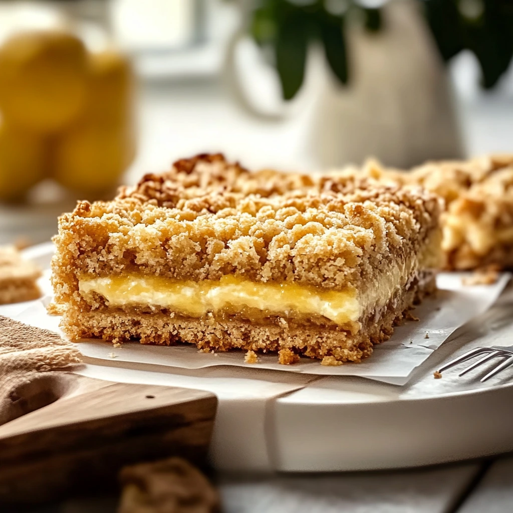 Zitronenstreusel-Riegel