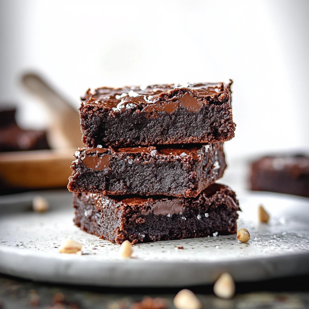 Fudgey-Kichererbsen-Brownies