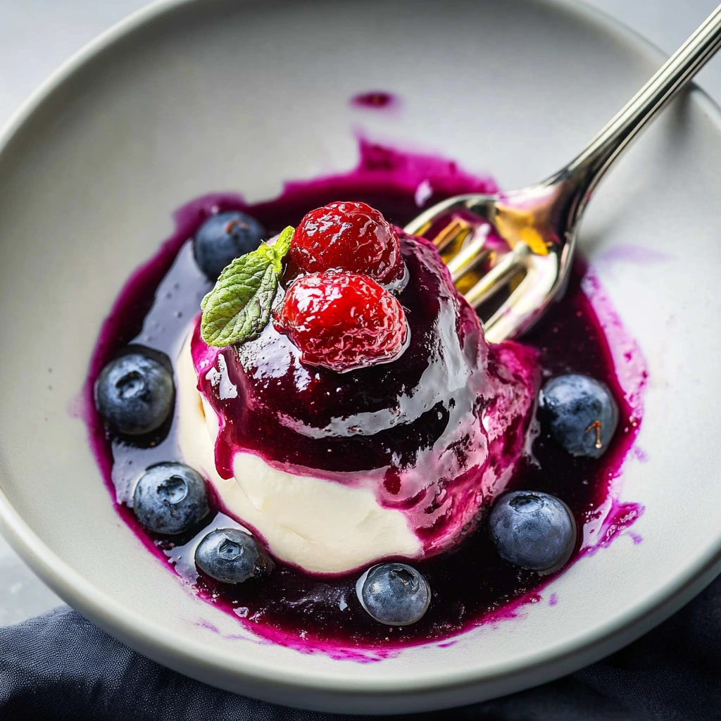 Herrliche glänzende 10-Minuten-Blaubeerglasur