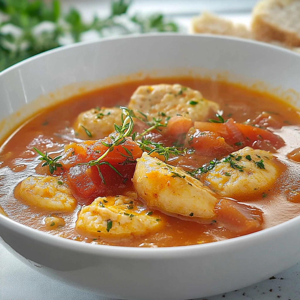 Mediterrane Garnelensuppe