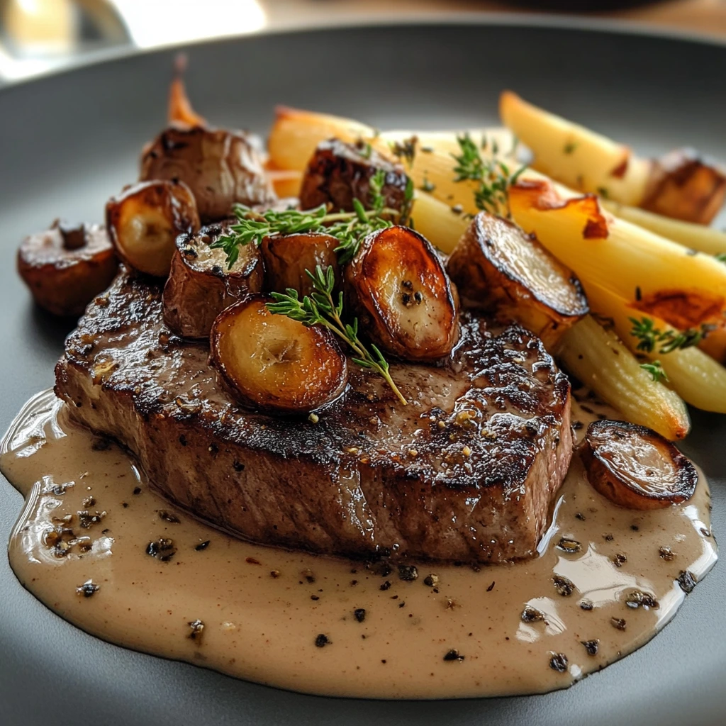 Receta de salsa cremosa de champiñones para amantes de la carne