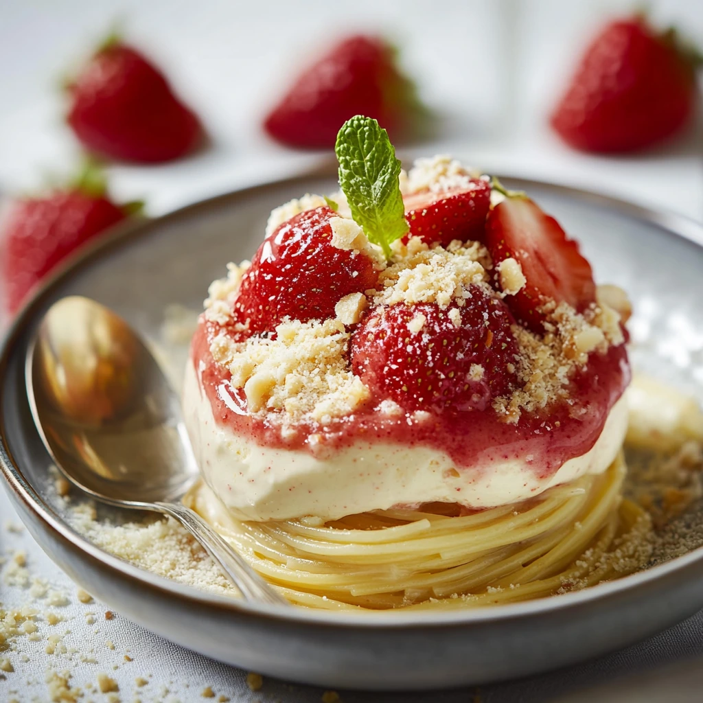 Spaghetti-Eis-Dessert