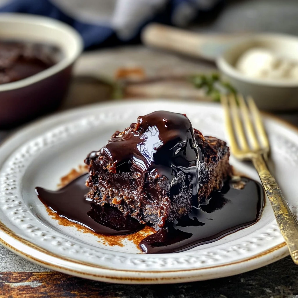 FODMAP-armer Schokoladenpuddingkuchen