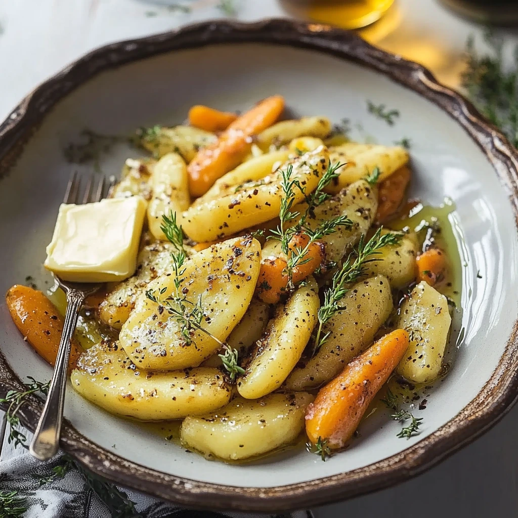 FODMAP-arme Karotten & Pastinaken mit Dijon-Butter