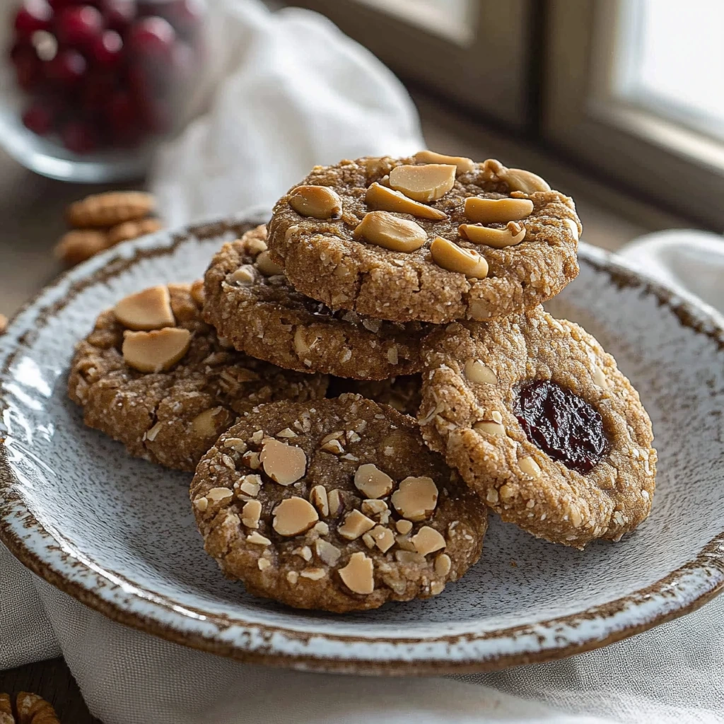 FODMAP-arme vegane Erdnussbutterkekse
