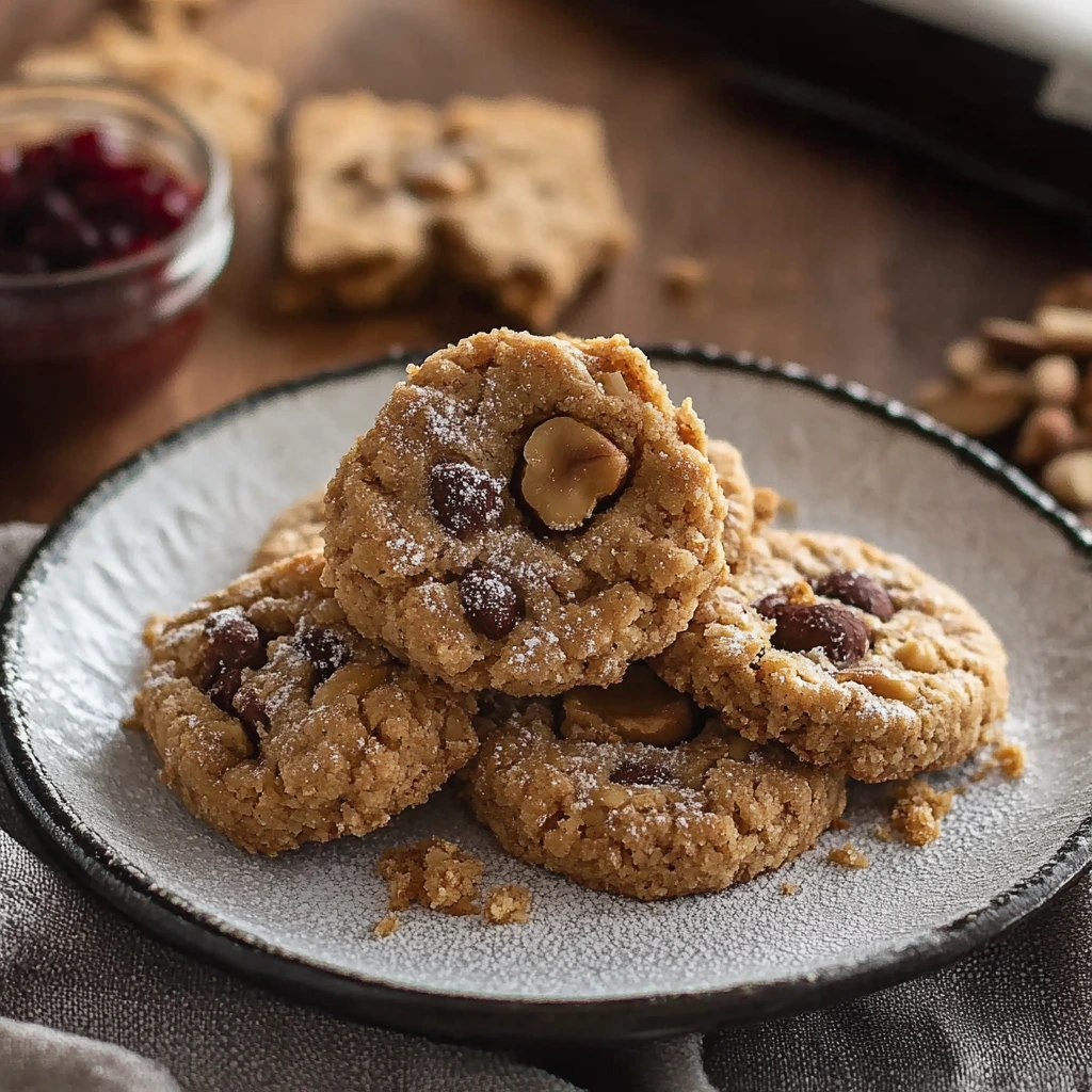 FODMAP-arme vegane Erdnussbutterkekse