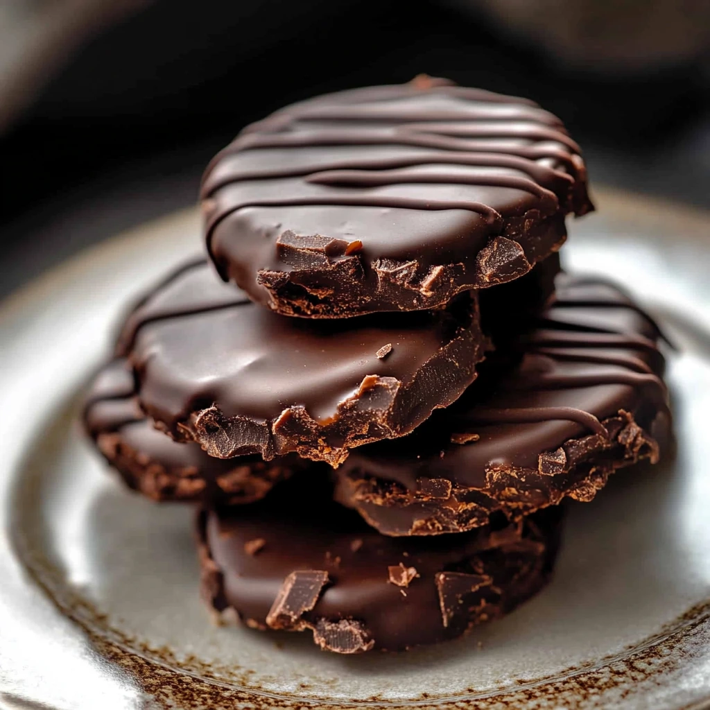 FODMAP-arme dünne Schokoladen-Minzkekse