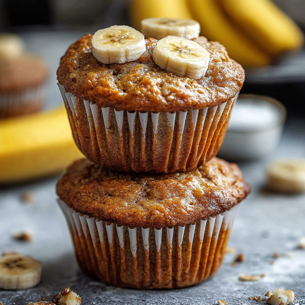 Bananenmuffins aus Mandelmehl – vegan - Lecker Familie Bananenmuffins aus Mandelmehl – vegan - Lecker Familie