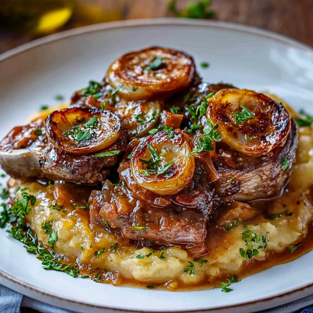 Ossobucco alla Milanese (geschmorte Kalbshaxen)