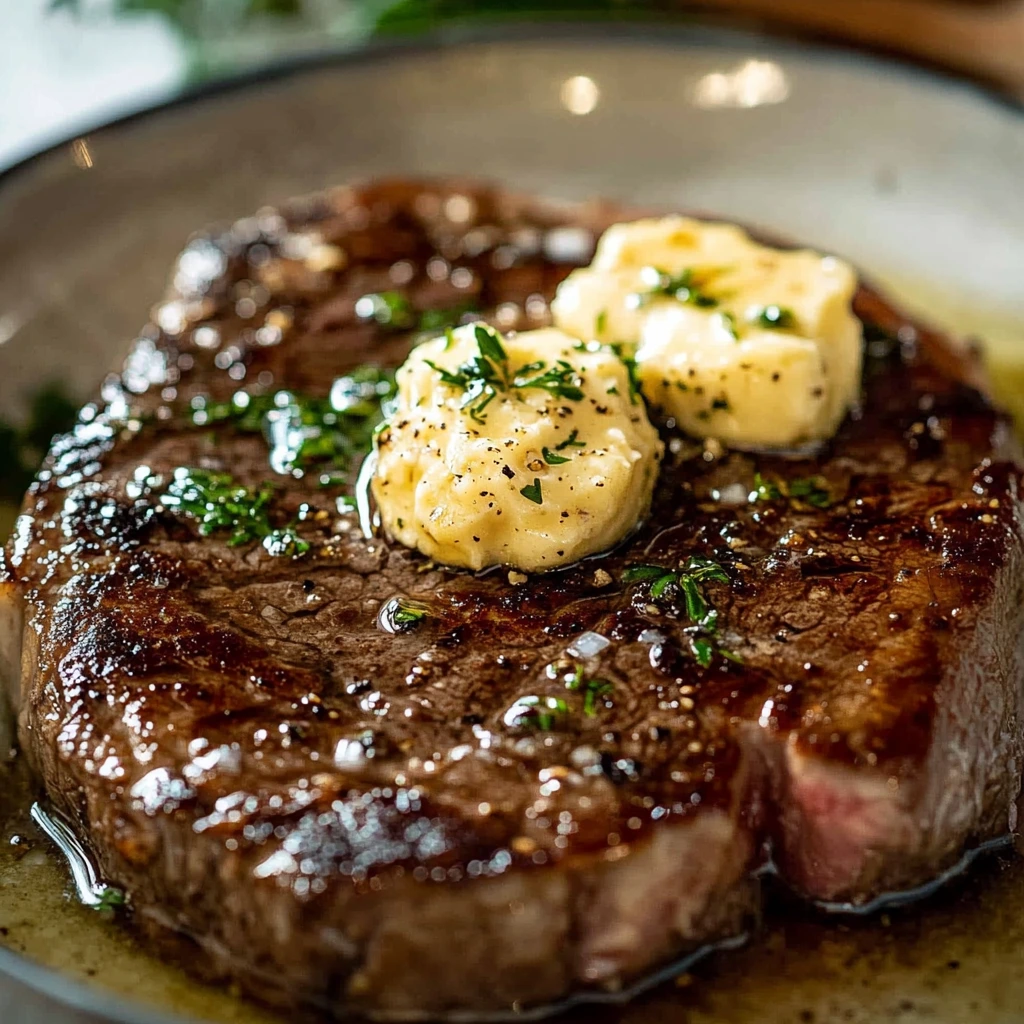 Lendensteak mit Knoblauchbutter