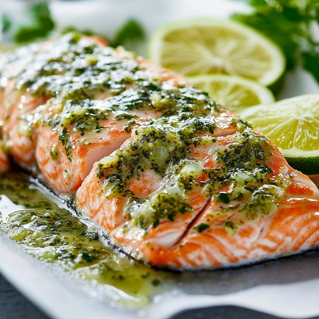 Lachs mit Koriander und Limette