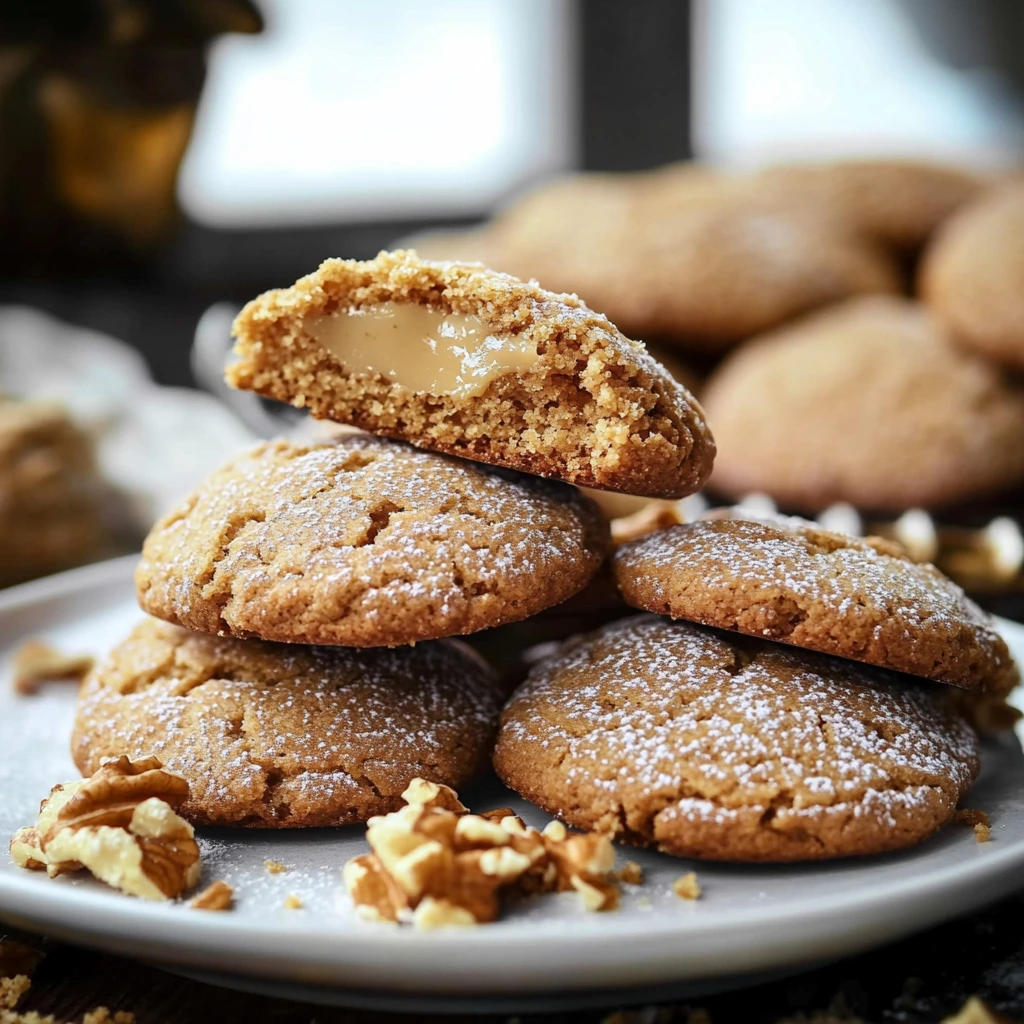 Kekse mit Erdnussbutterfüllung