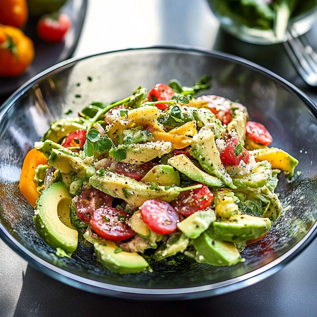 Hühnchensalat mit Avocado