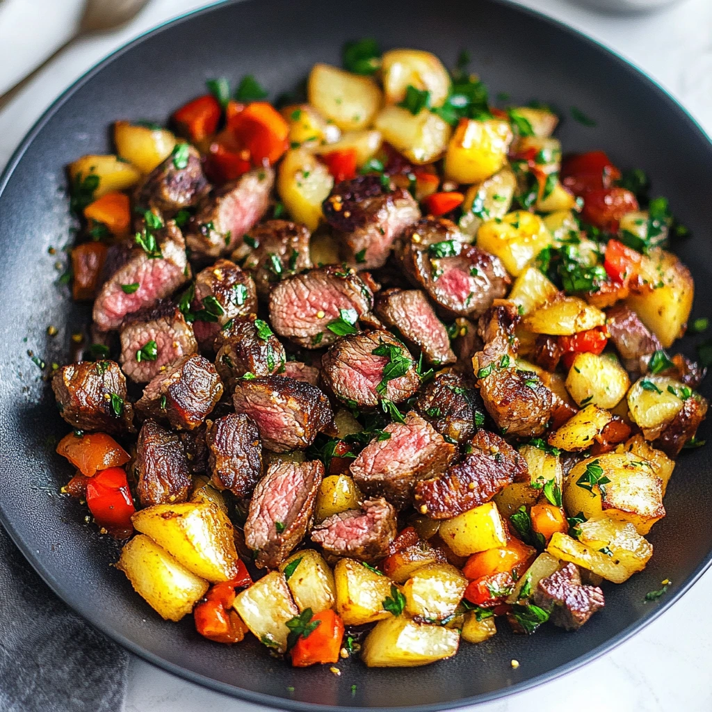 Frühstücks-Hash mit Whole30-Steak
