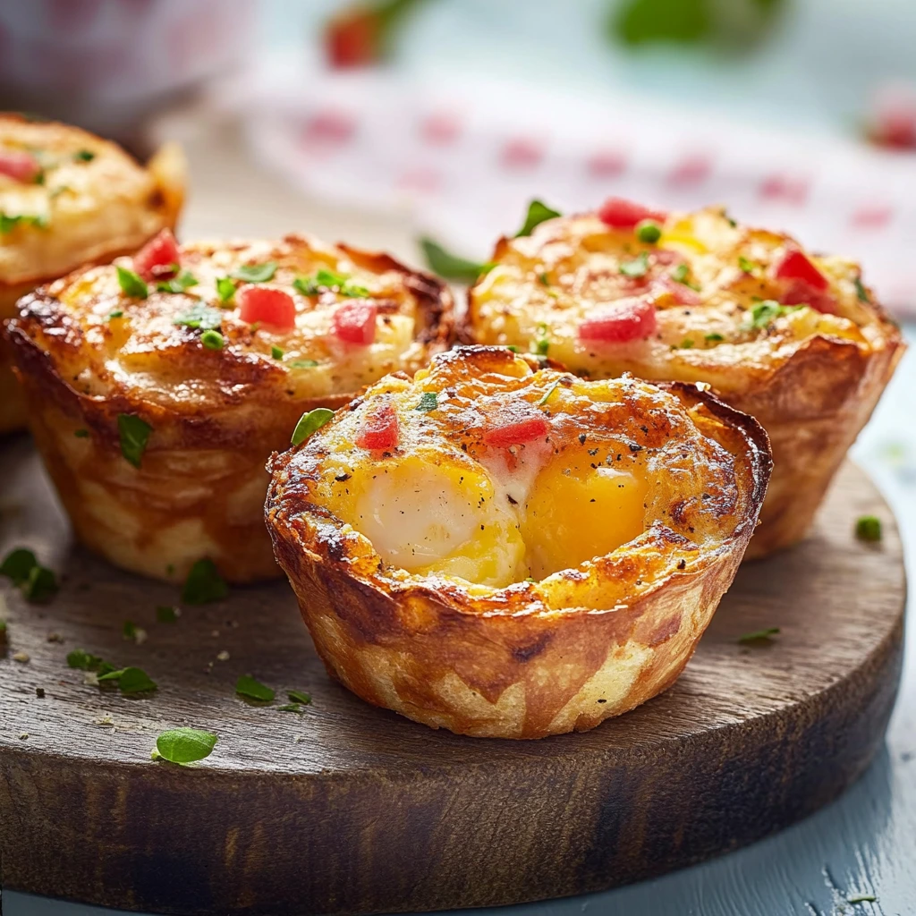 SCHRITT 2 Frühstücksmuffin mit Ei und Speck