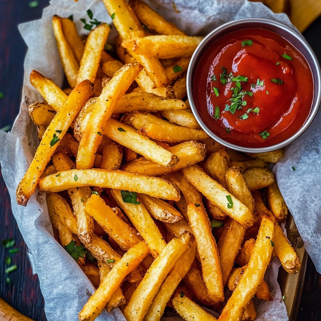 Pommes Frites aus der Heißluftfritteuse