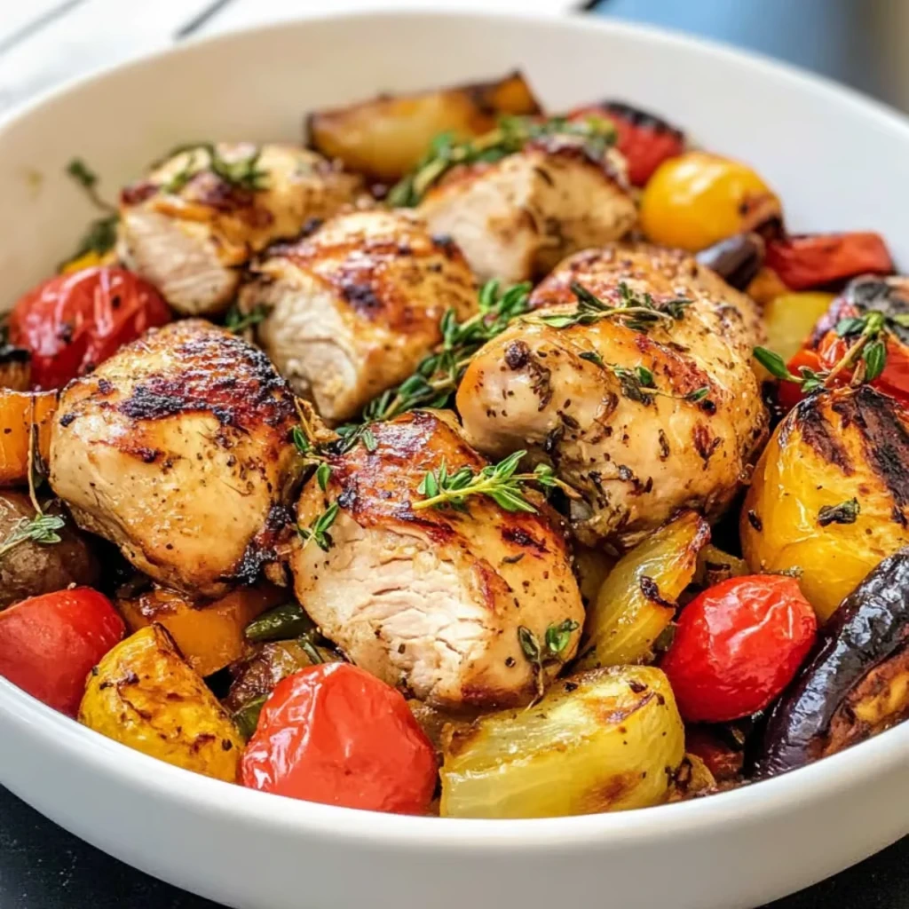 Ofenhähnchen mit Gemüse – Einfaches One-Pan-Abendessen