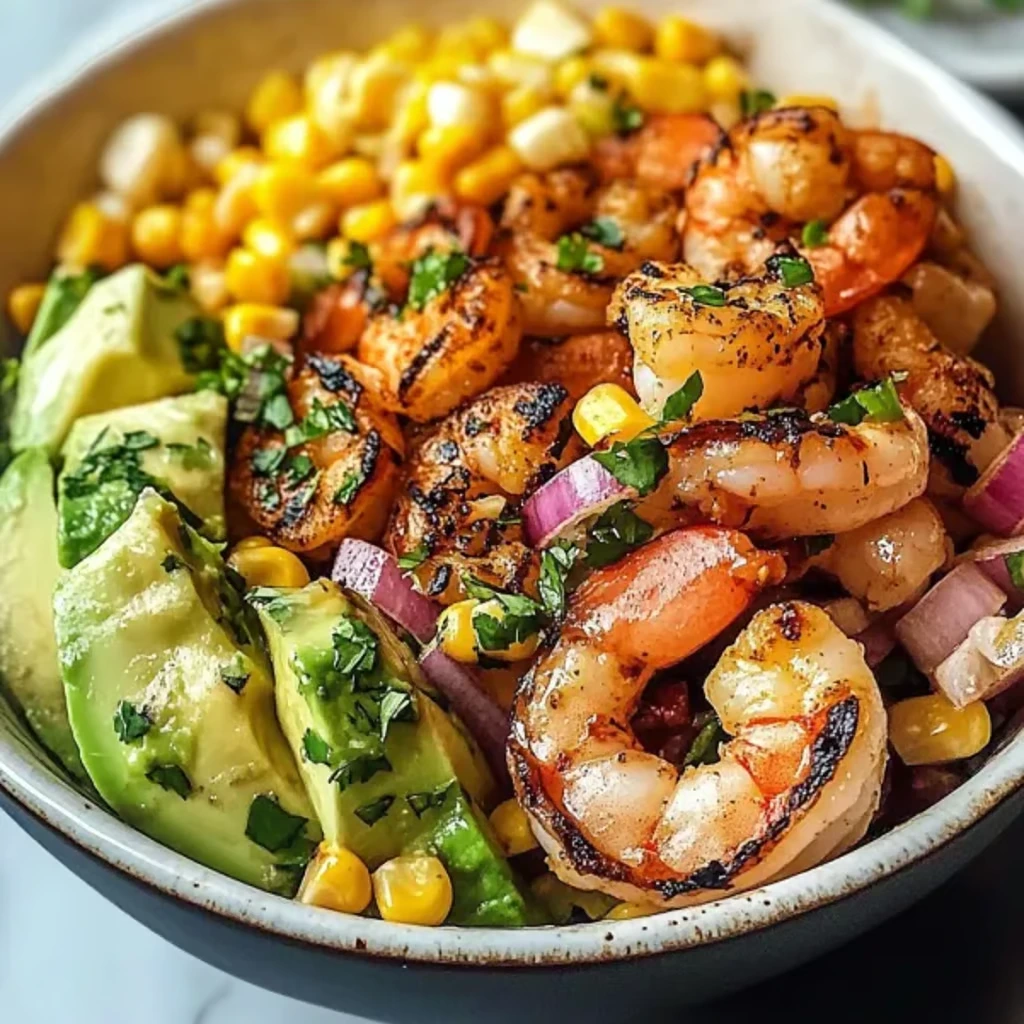 Gegrillte Garnelen-Bowl mit Avocado – Frisch, würzig & in 25 Minuten fertig!