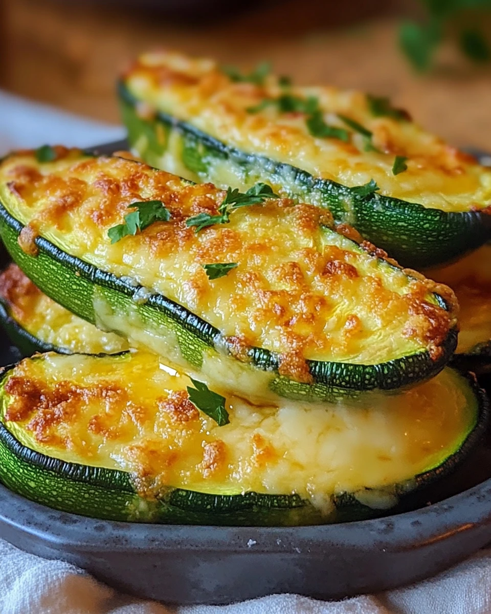Gefüllte Zucchini
