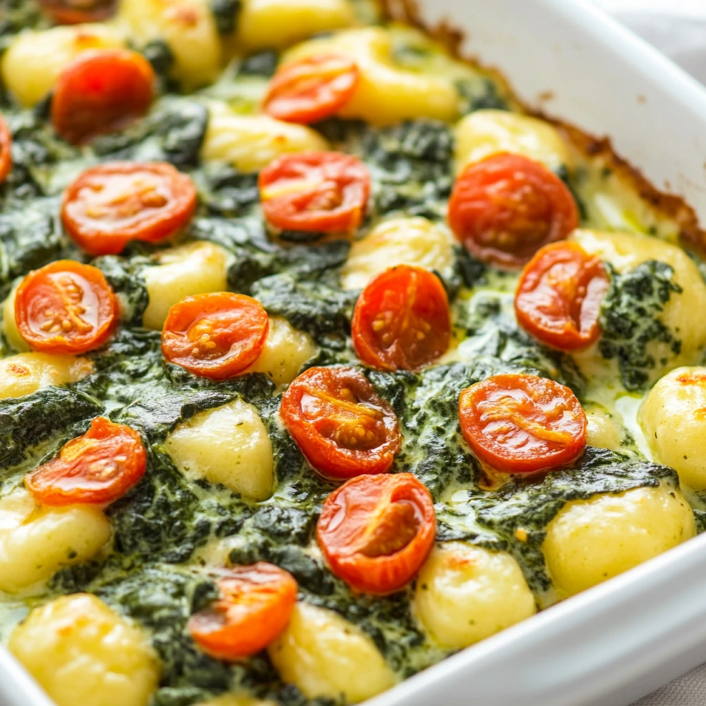 Gnocchi-Rahmspinat-Auflauf