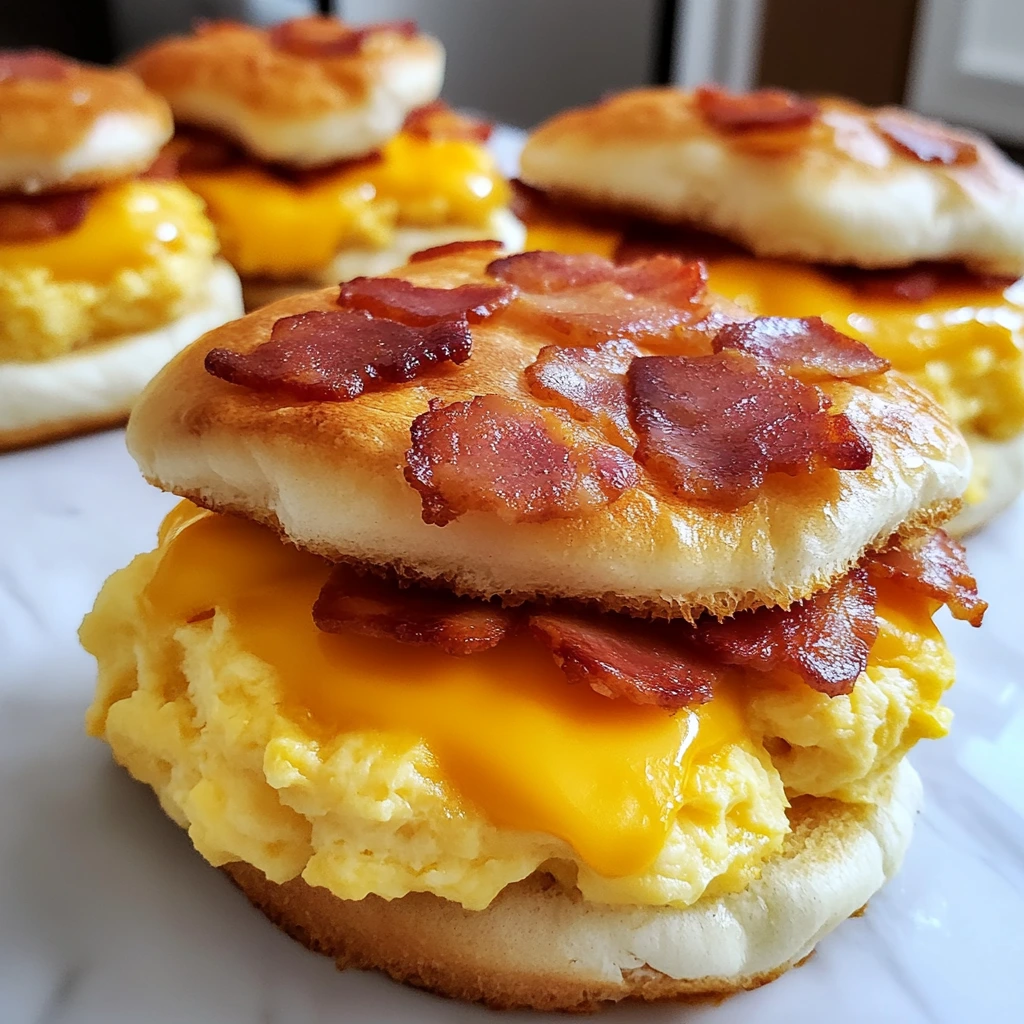 Perfekte Bacon, Ei & Käse Biscuit-Sandwiches: Besser als jedes Diner