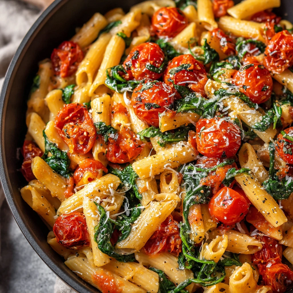 One-Pot Cremige Tomaten Basilikum Pasta
