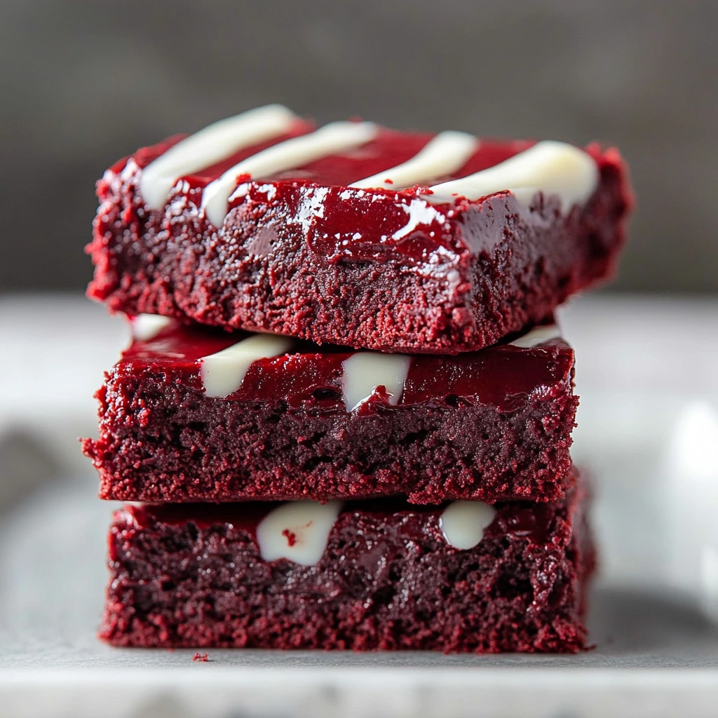 Fudgy Red Velvet Brownies
