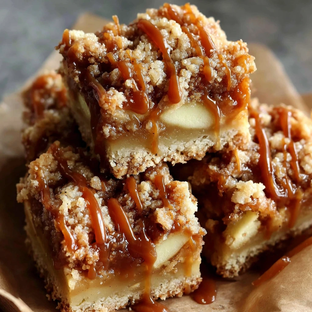 Salted Caramel Apple Crumble Bars – Fall Treat: Get Addicted in 45 Min