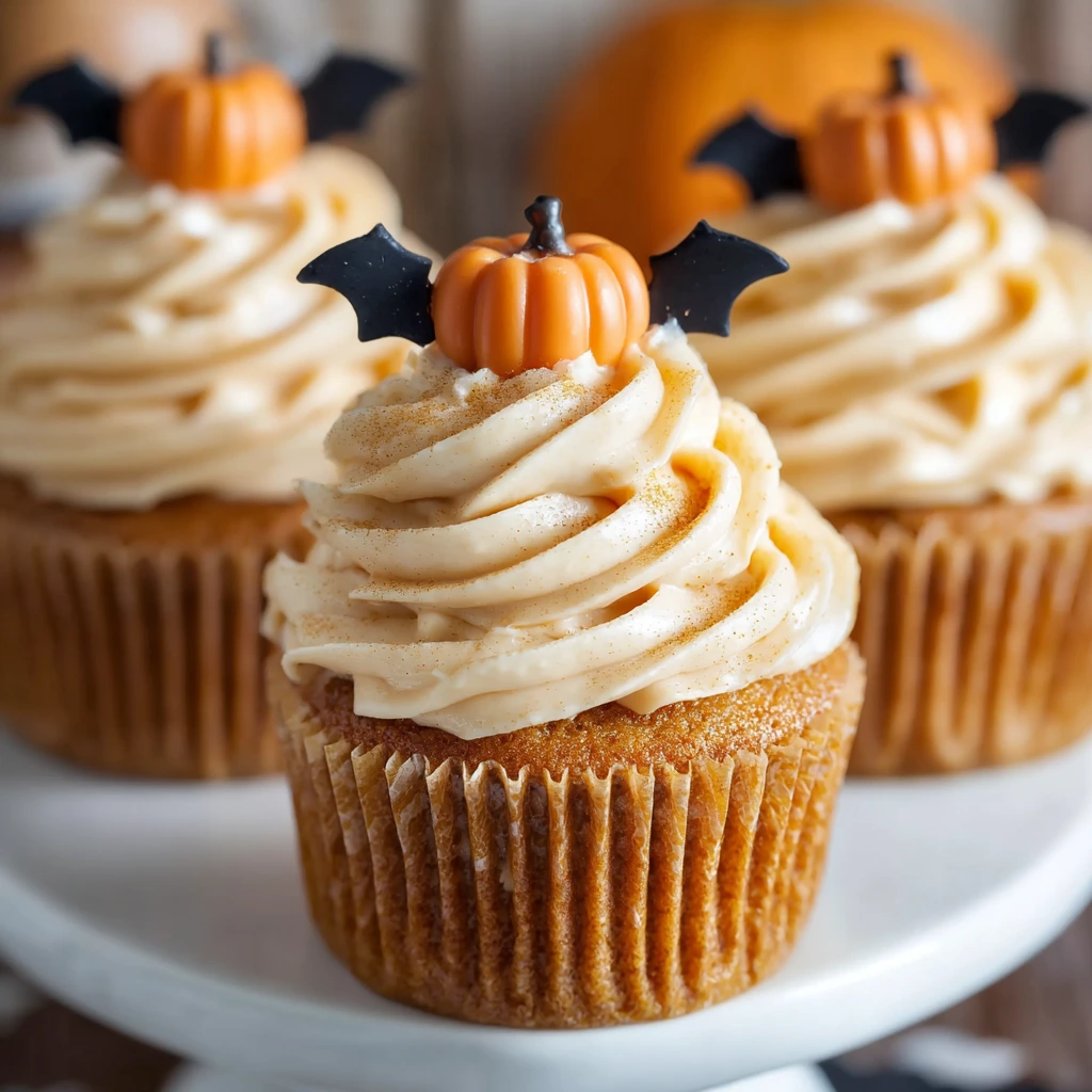 Halloween Kürbis-Cupcakes