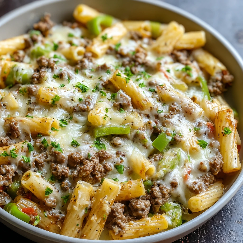Philly Cheesesteak Pasta
