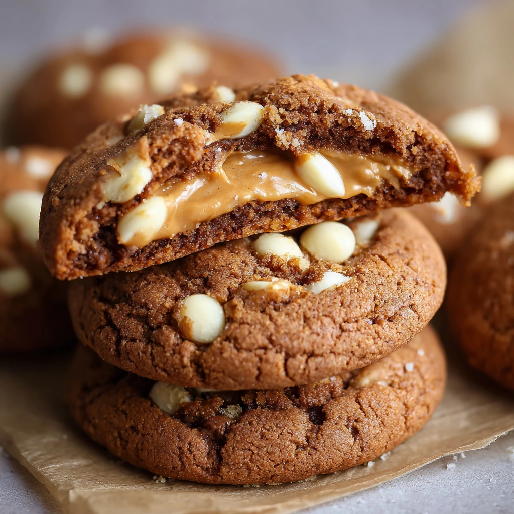 Biscoff-gefüllte Cookies