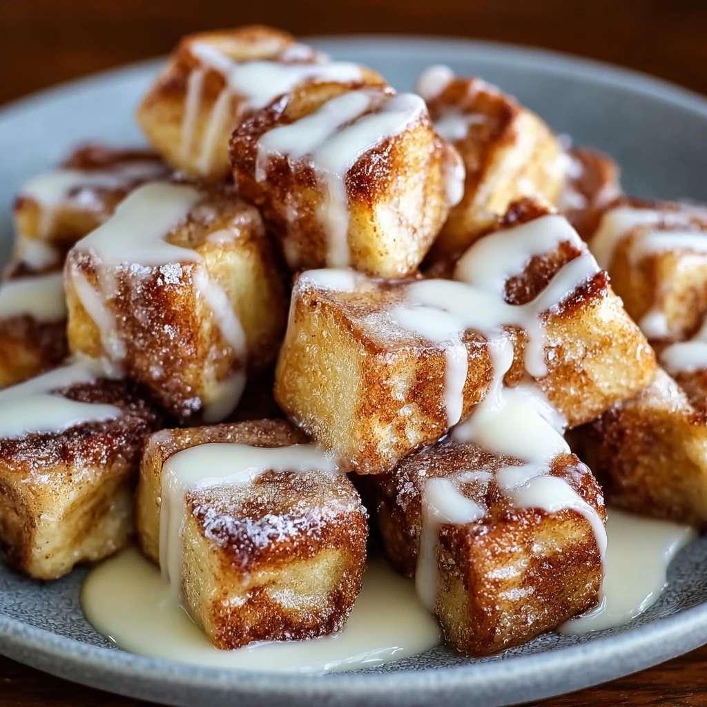 Cinnamon Roll French Toast Bites