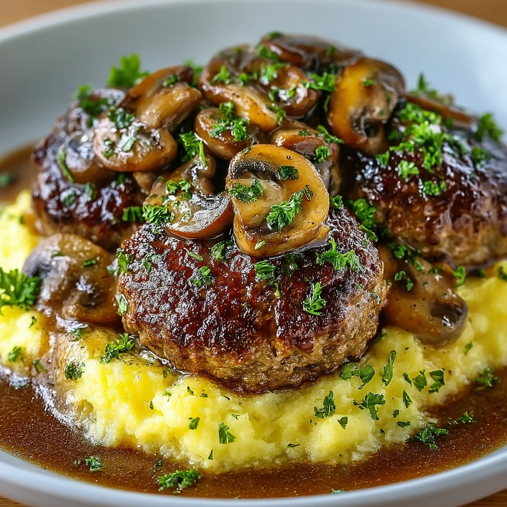Hamburger Steak mit Pilz-Gravy – Herzhaft und Wohlfühl-Dinner