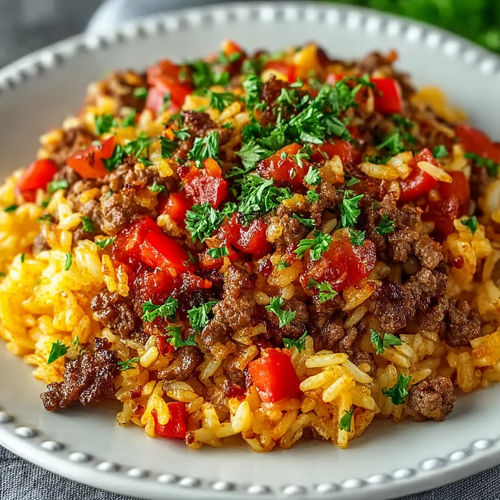 Würzige Pfannen‑Harmonie: Beef Rice Skillet für jeden Abend