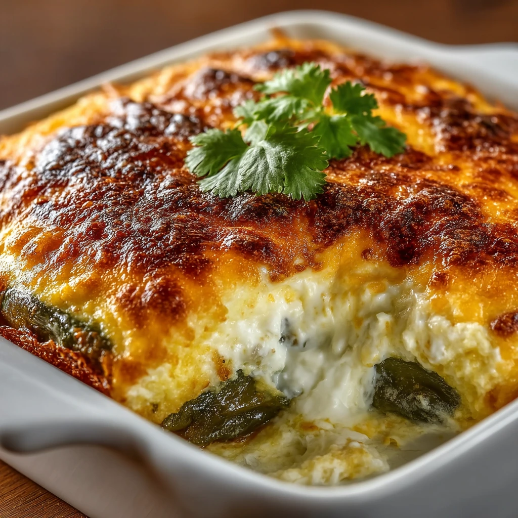 Chile Rellenos Casserole Bake – Geräucherter Pfeffer & Käse im Auflauf