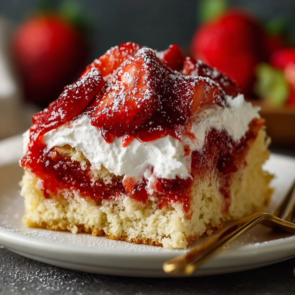 Erdbeer-Cheesecake Dump Cake